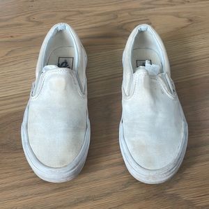 Vans, size US 7, white